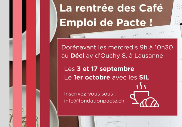 Les Café Emploi de la  Fondation Pacte