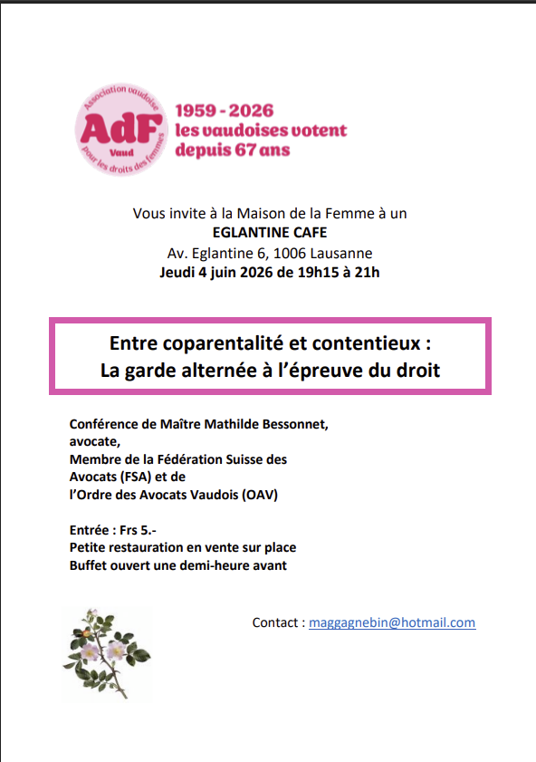 Conférence- Entre coparentalité et contentieux : La garde alternée à l’épreuve du droit